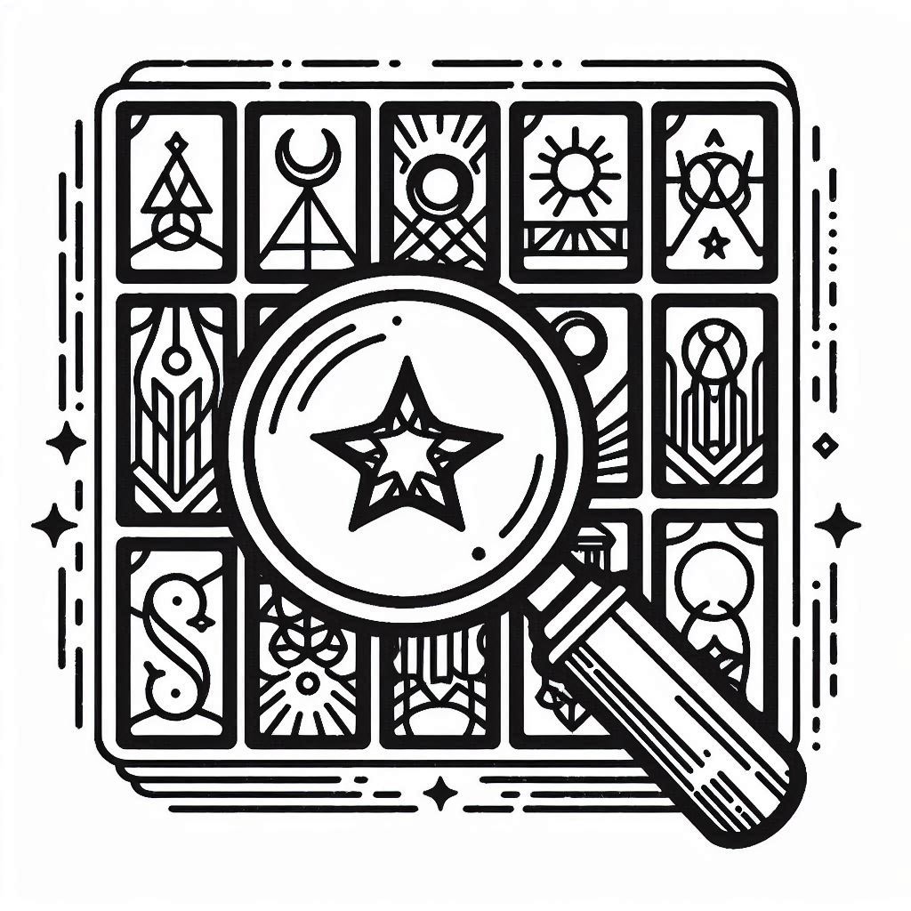 Magus Holding Tarot Cards